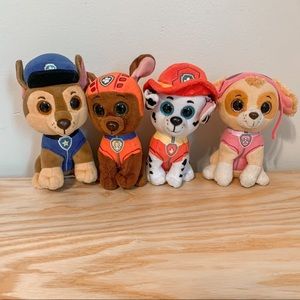 Paw Patrol Ty Plush Toys Lot